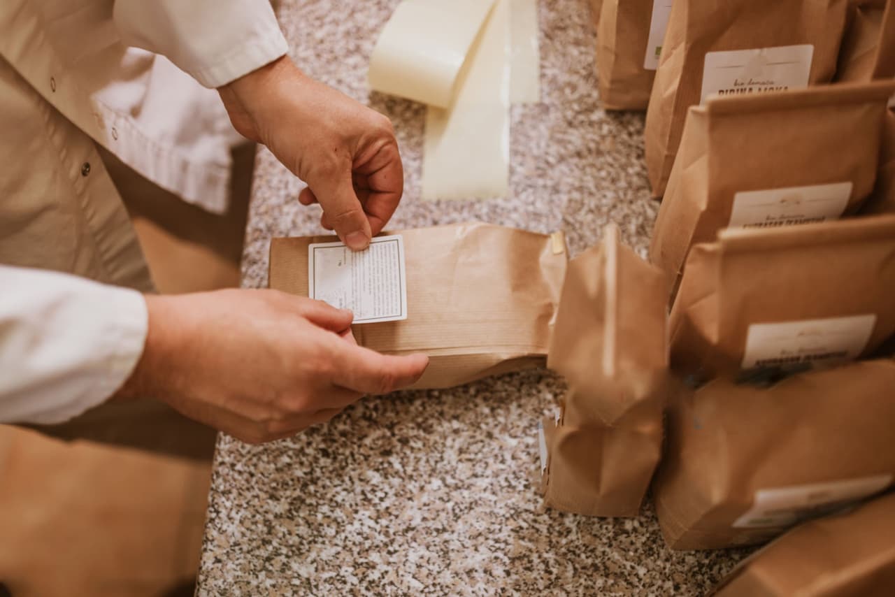 Etiquetas directas para productos